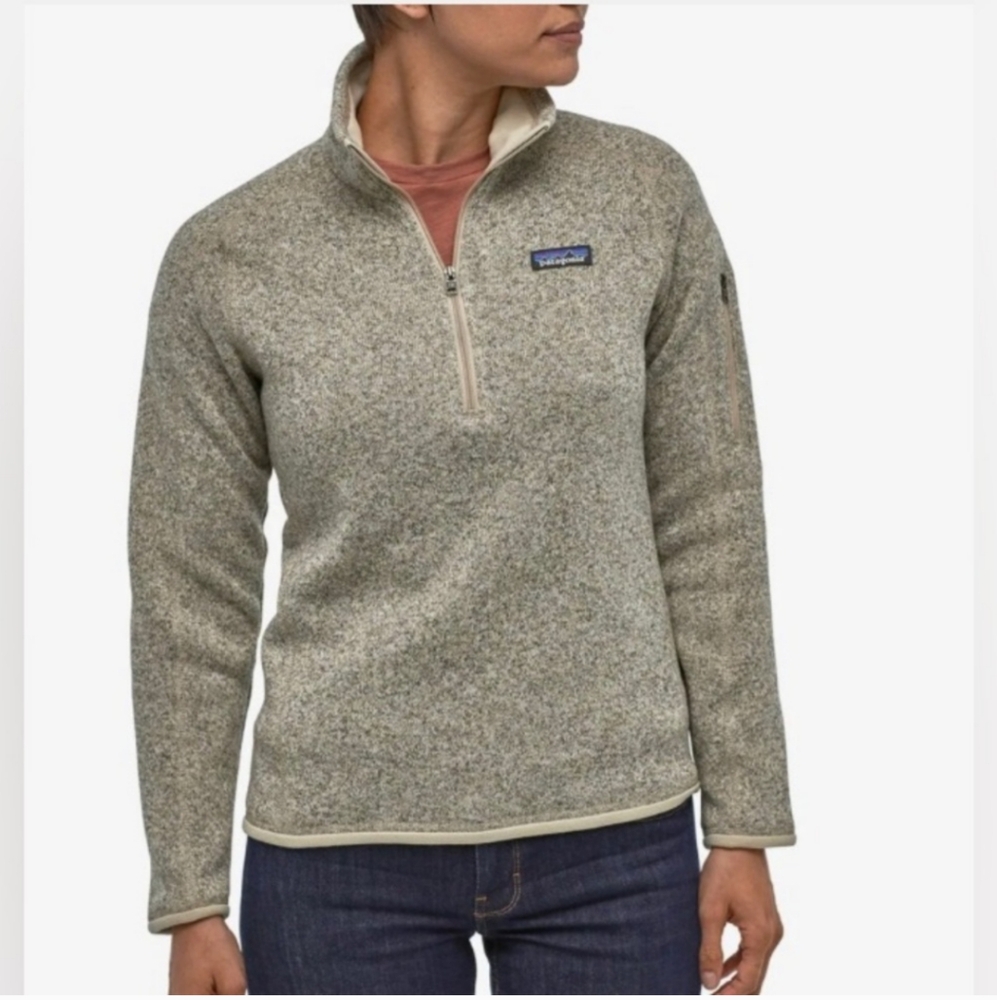 Patagonia Better Sweater 1/4 Zip Women's Size Small Color Oatmeal